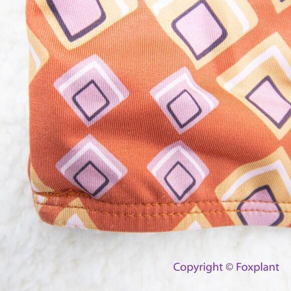 NEW Beth Richards Gina bikini top in Triangle geo print , saffron, size‎ XL - Picture 7 of 13